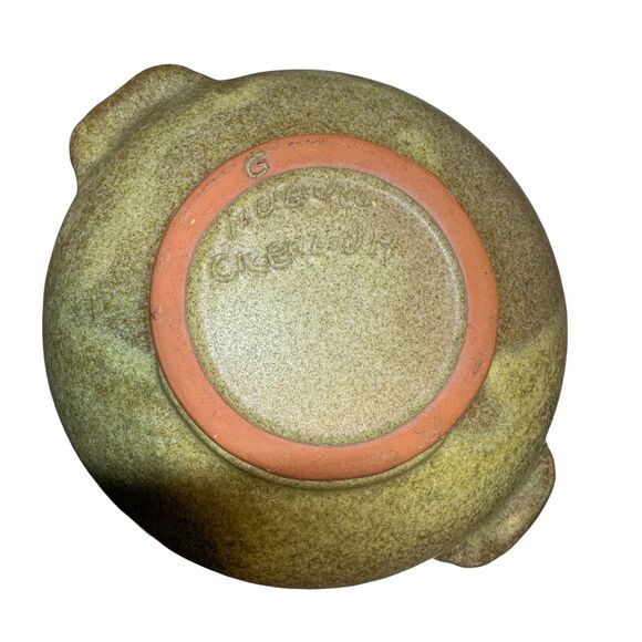 Handmade Studio Pottery Signed Shallow Bowl Earthy Tones Boho Neutral Style - Picture 8 of 9